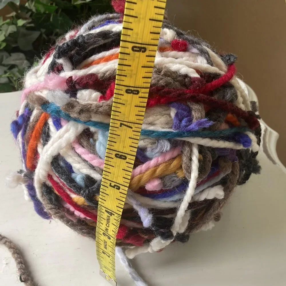 Big Ball Of Mixed 🧶 Yarns That Have Been Tied Together Ready For Creation